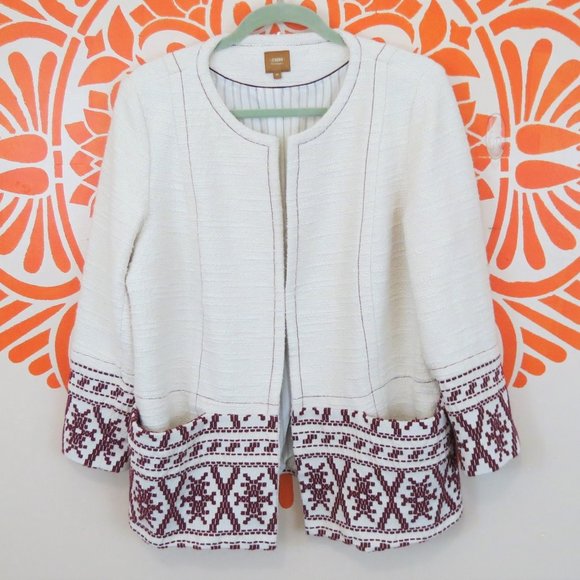 Zendra Jackets & Blazers - Zendra Off White Cotton Ethnic Jacket XL